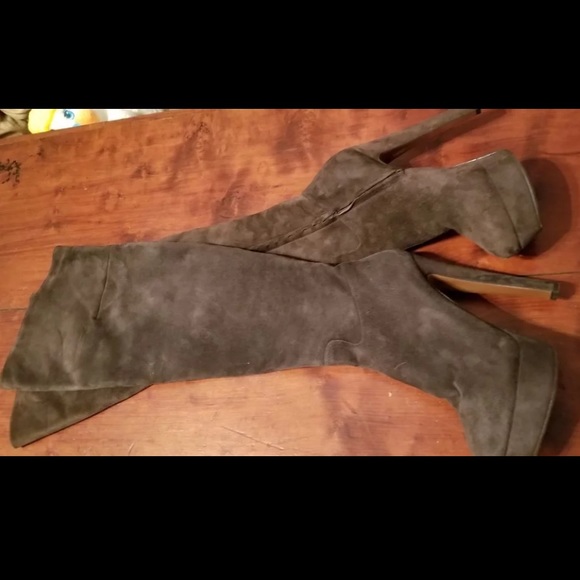 Nando Muzi Italian Suede knee boots - Picture 4 of 6
